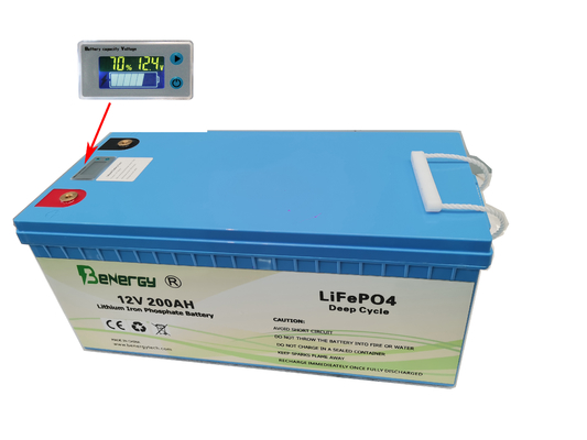 batería del litio de 200Ah Lifepo4 12V recargable para la Sistema Solar rv