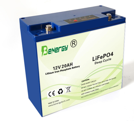 El hierro del litio de Lifepo4 12V 20AH fosfata el terminal de la batería M5 para substituir la batería de plomo